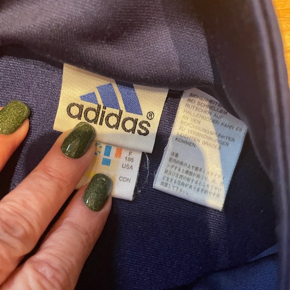 Adidas black 2-piece prime green activewear. Front zipper, pants drawstring, L - Picture 14 of 15